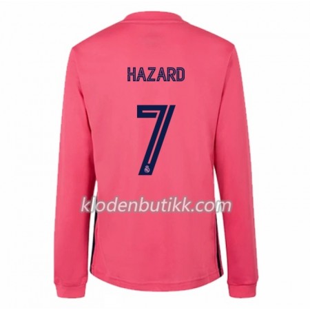 Real Madrid Eden Hazard 7 Borte Fotballdrakt 2020-2021 Langermet